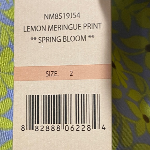 Nanette Lepore Lemon Meringue Spring Bloom asymmetrical ruffle print dress - Picture 11 of 12